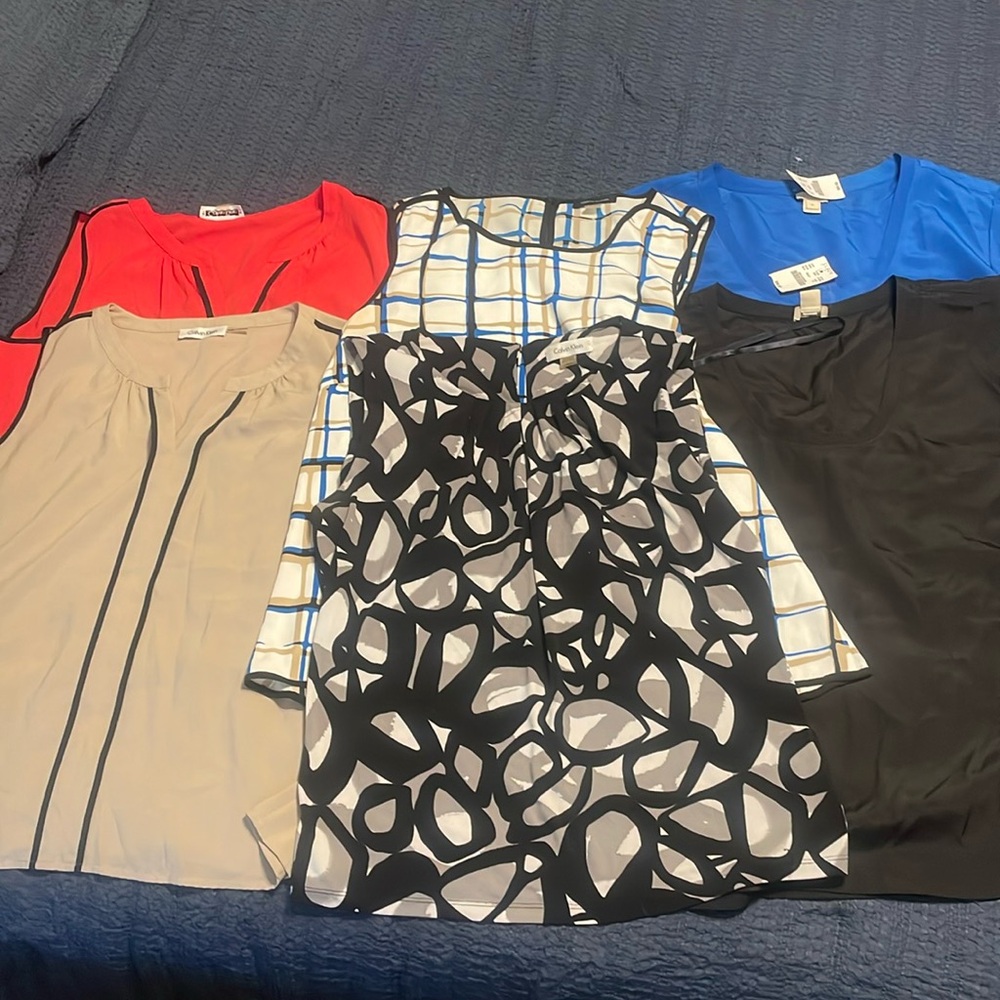 BLOUSE BUNDLE! 6 shells by Calvin Klein, J Crew and Tommy Hilfiger